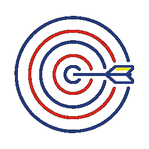 arrow hitting the bulls-eye